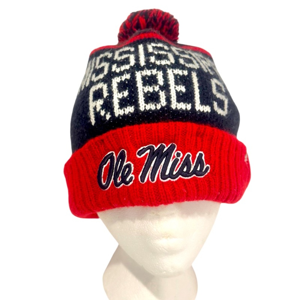 47 brand OLE MISS REBELS Pom knit hat beanie unisex women’s men’s size OA